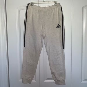 White/Grey Adidas Sweatpants
